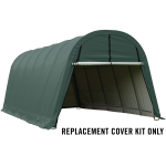 Replacement Cover Kit for the Garage-in-a-Box Round 12 x 24 x 10 HD Green