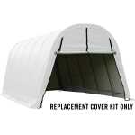 Replacement Cover Kit for the Garage-in-a-Box Round 12 x 20 x 10 PVC White