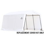 Replacement Cover Kit for the AutoShelter 10 x 15 x 8 PVC White