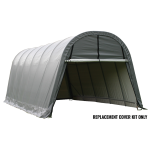 Replacement Cover Kit for the Garage-in-a-Box Round 12 x 24 x 10 HD Gray