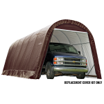 Replacement Cover Kit for the Garage-in-a-Box Round 12 X 24 X 10 STD Brown