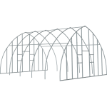 High Tunnel Greenhouse 20 X 8 X 12 ft. Gothic Shape Frame and End Panel Frame