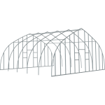 High Tunnel Greenhouse 26 X 4 X 12 ft. Gothic Shape Frame and End Panel Frame